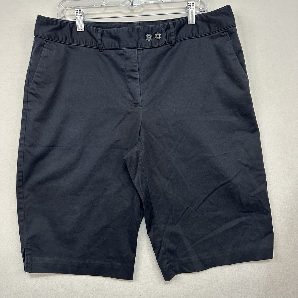 Worthington Shorts Stretch Women's Black Size 16